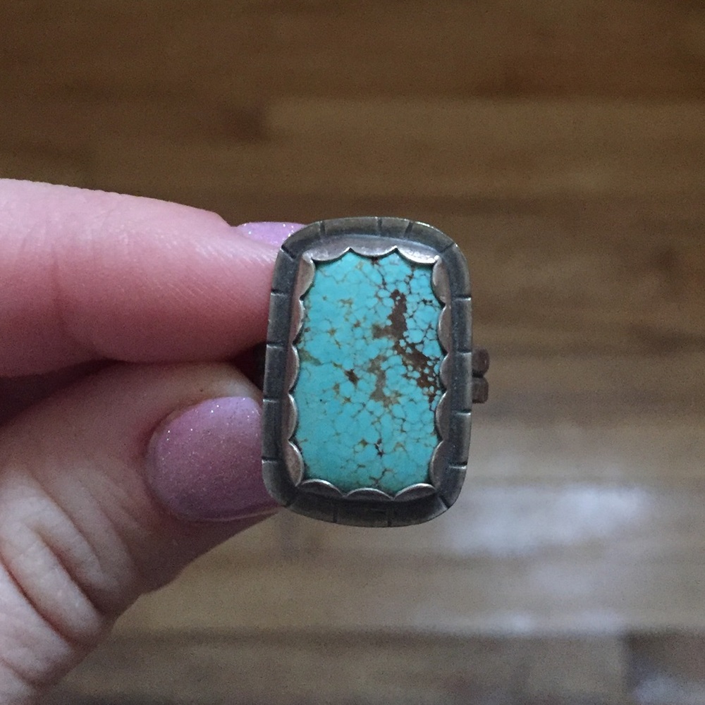 Square Turquoise Ring - Picture 4 of 5